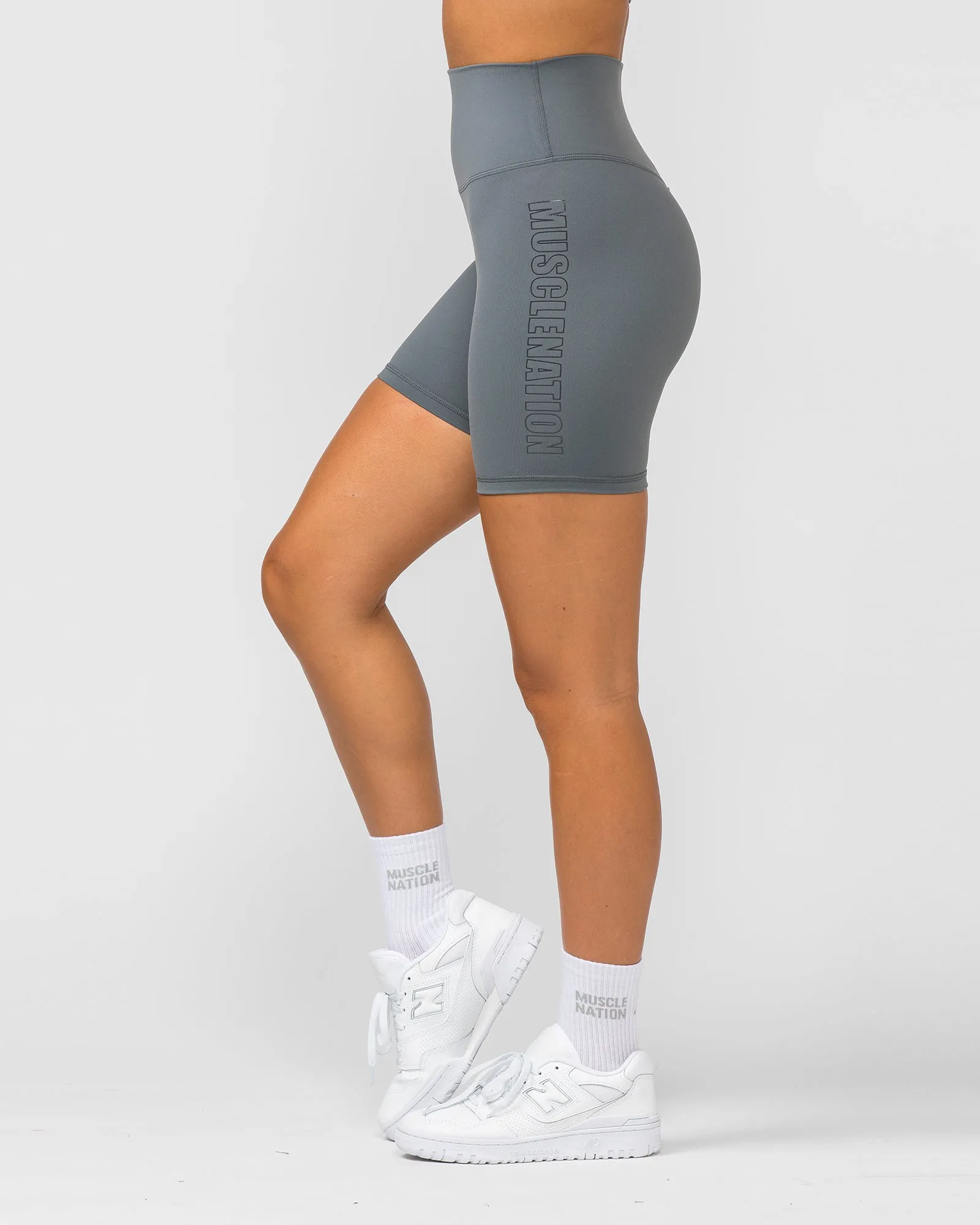 Signature Super High Bike Shorts - Tornado