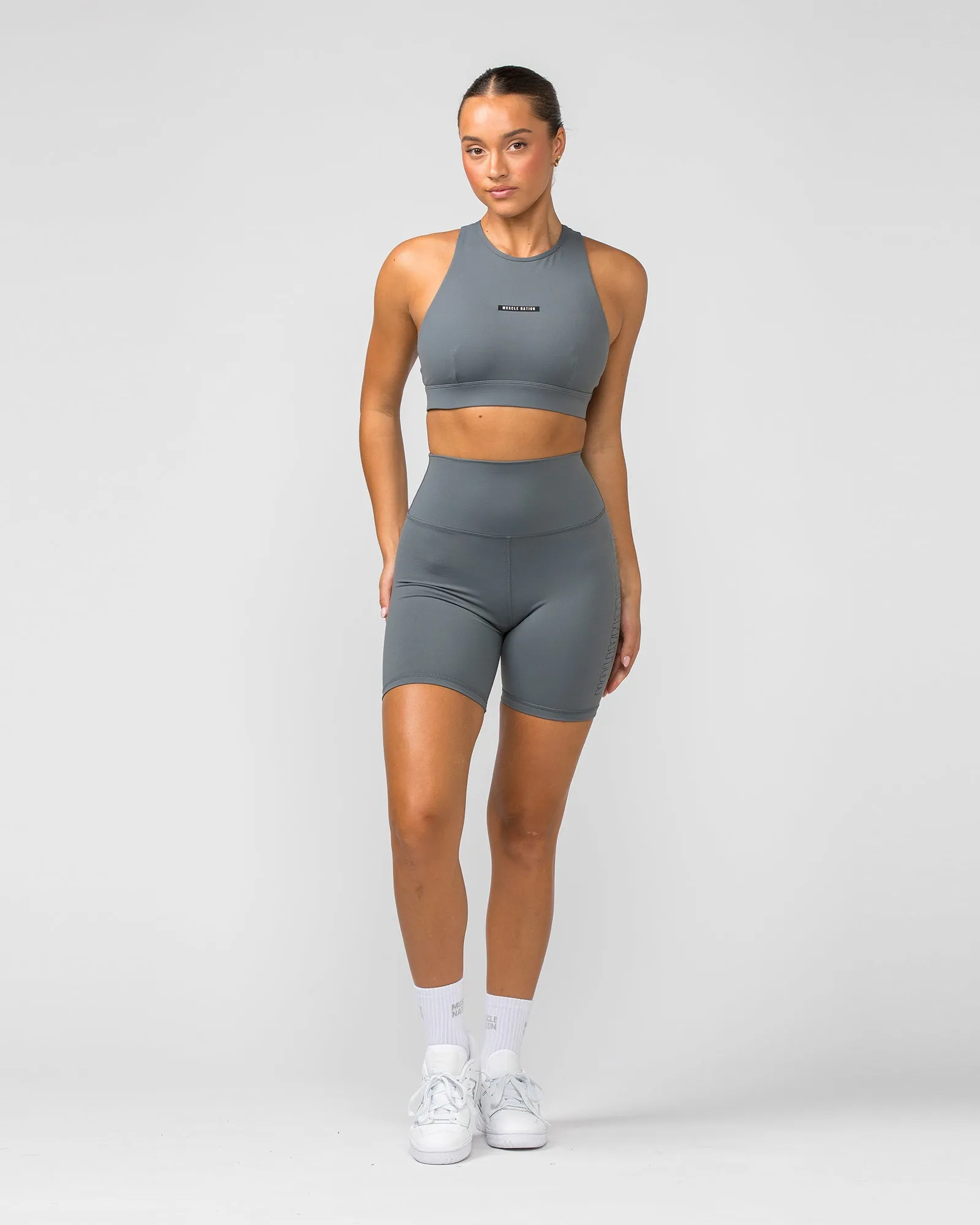 Signature Super High Bike Shorts - Tornado