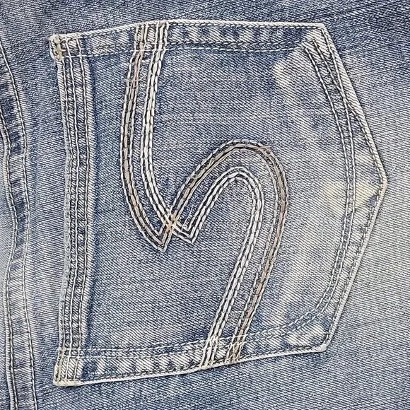 Silver Jean Company Suiki Bermuda Light Denim Jean Short Womens Plus Size 22