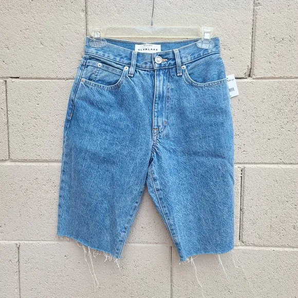 SLVRLAKE | Beatnik Denim Shorts in Pacific NEW Size 24