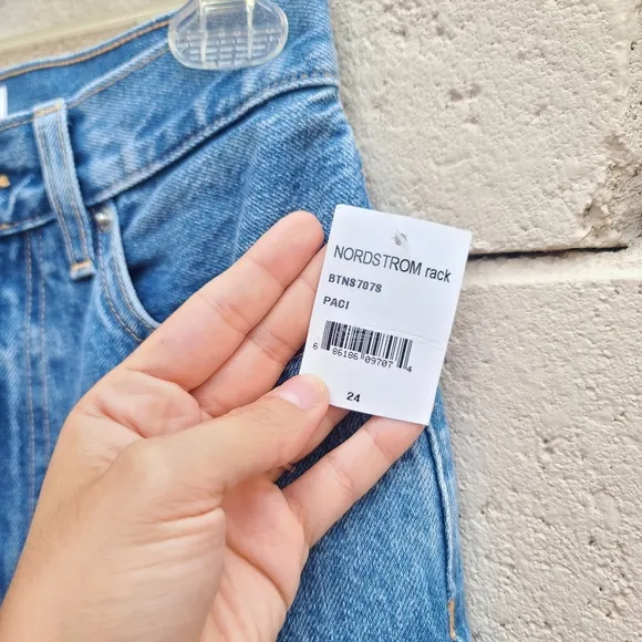 SLVRLAKE | Beatnik Denim Shorts in Pacific NEW Size 24