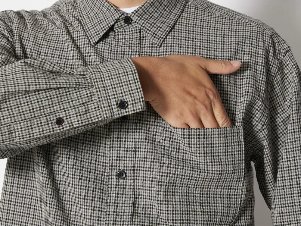 Snow Peak - Niigata Made Check Shirt - Grey