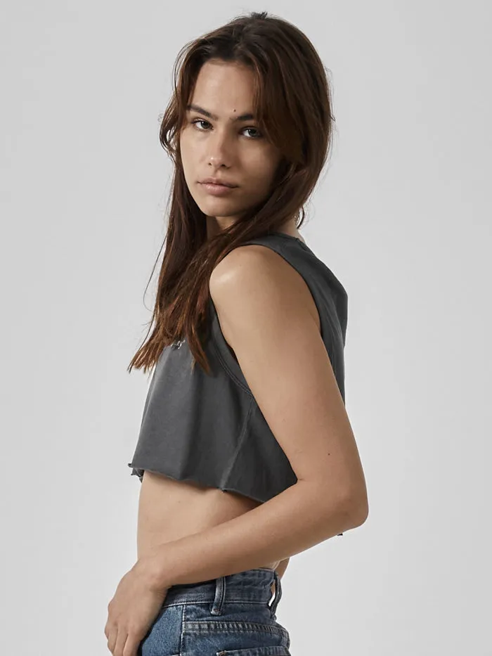 Some Kind Of Paradise Super Crop Tank - Merch Black