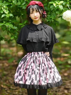 Sweet Lolita SK Lace As Image Floral Print Lolita Skirts