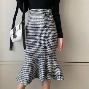 Sweet Trumpet Mid Calf Mermaid Skirts