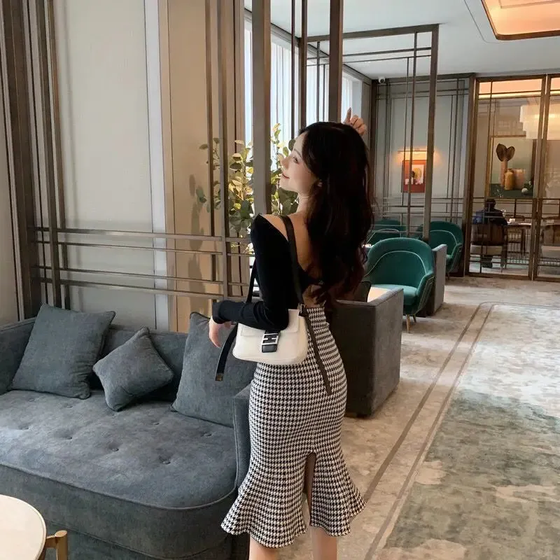 Sweet Trumpet Mid Calf Mermaid Skirts