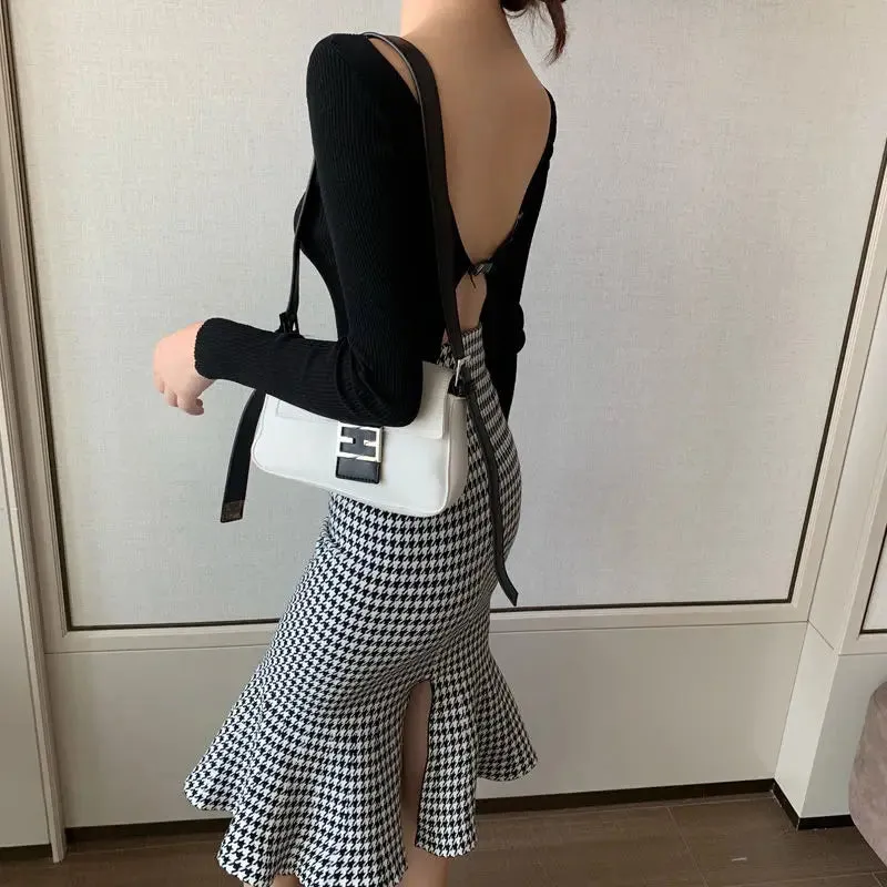 Sweet Trumpet Mid Calf Mermaid Skirts