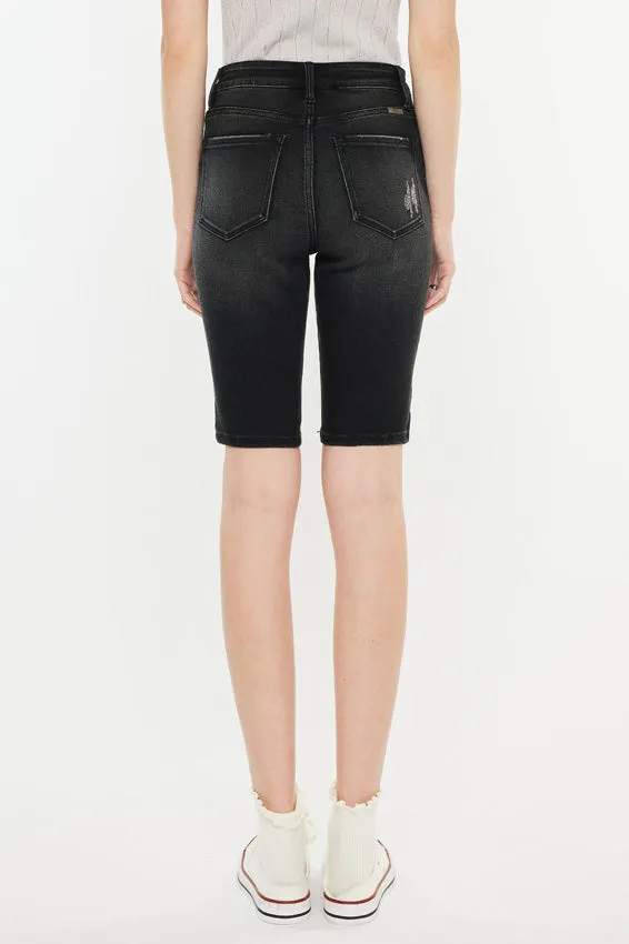 Syeda High Rise Bermuda Shorts
