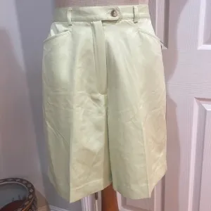 Talbots Bermuda shorts high waisted vintage green women’s size 8