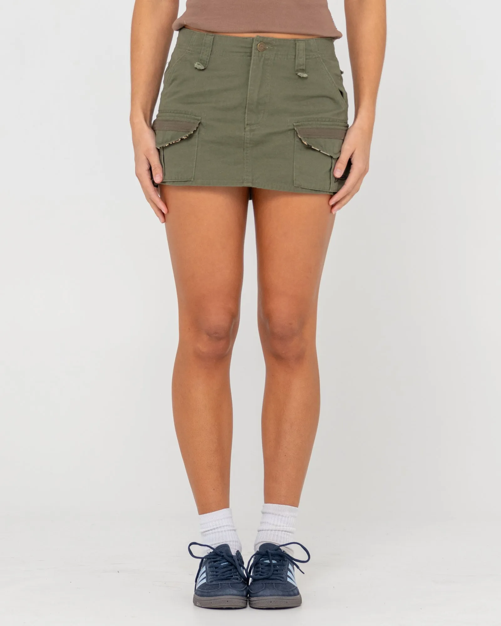 Tank Girl Low Rise Mini Cargo Skirt