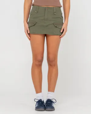 Tank Girl Low Rise Mini Cargo Skirt