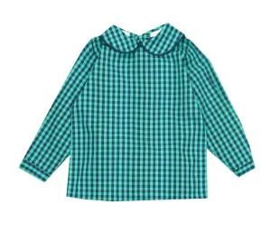The Bailey Boys Moonlight Plaid Peter Pan Collar Shirt
