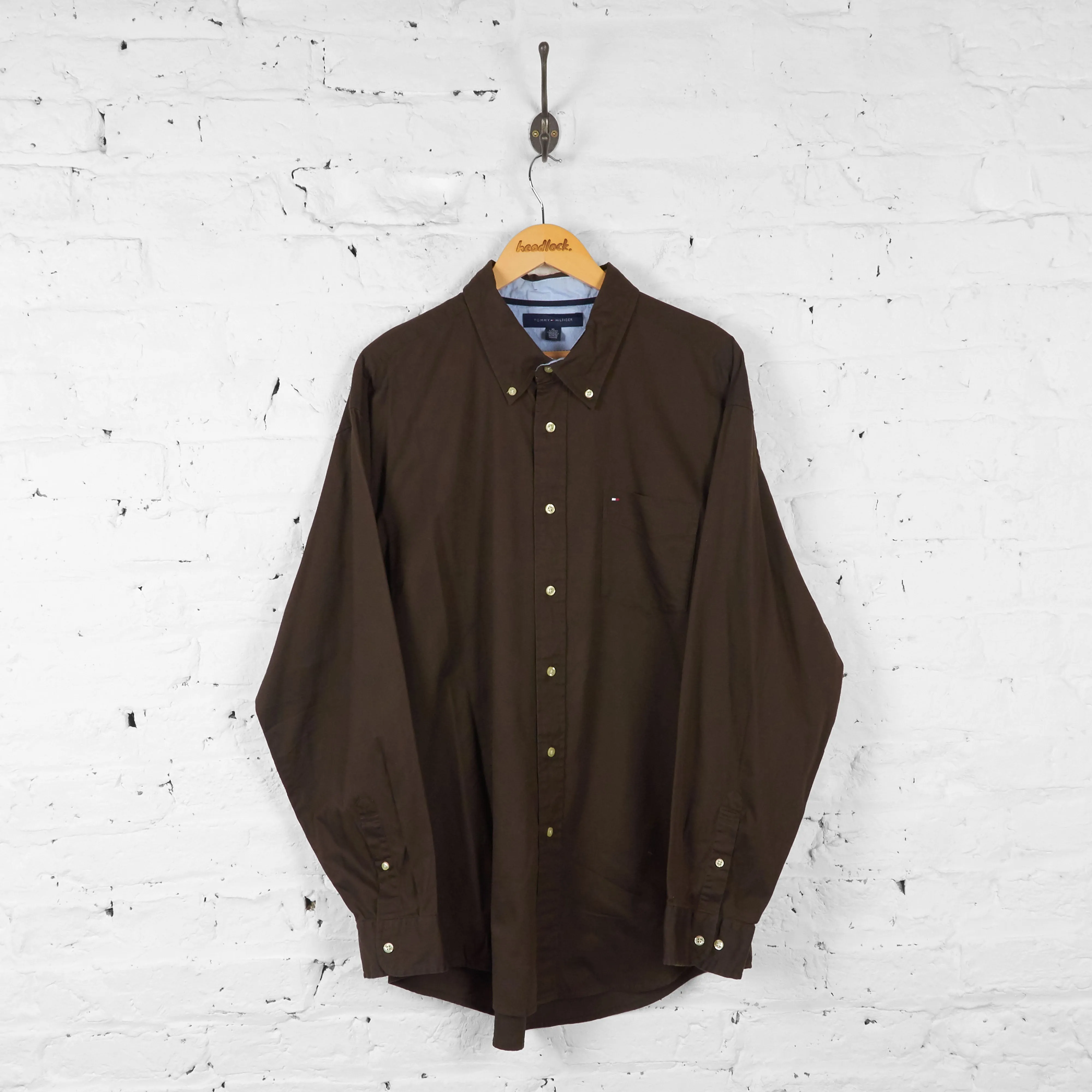 Tommy Hilfiger Oxford Shirt - Brown - XL
