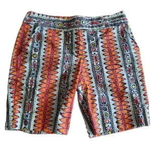 Trina Turk tropical tribal Bermuda shorts 4