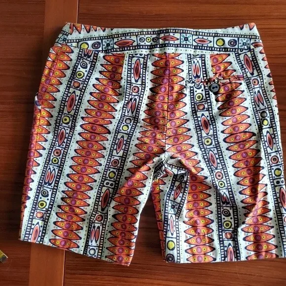Trina Turk tropical tribal Bermuda shorts 4