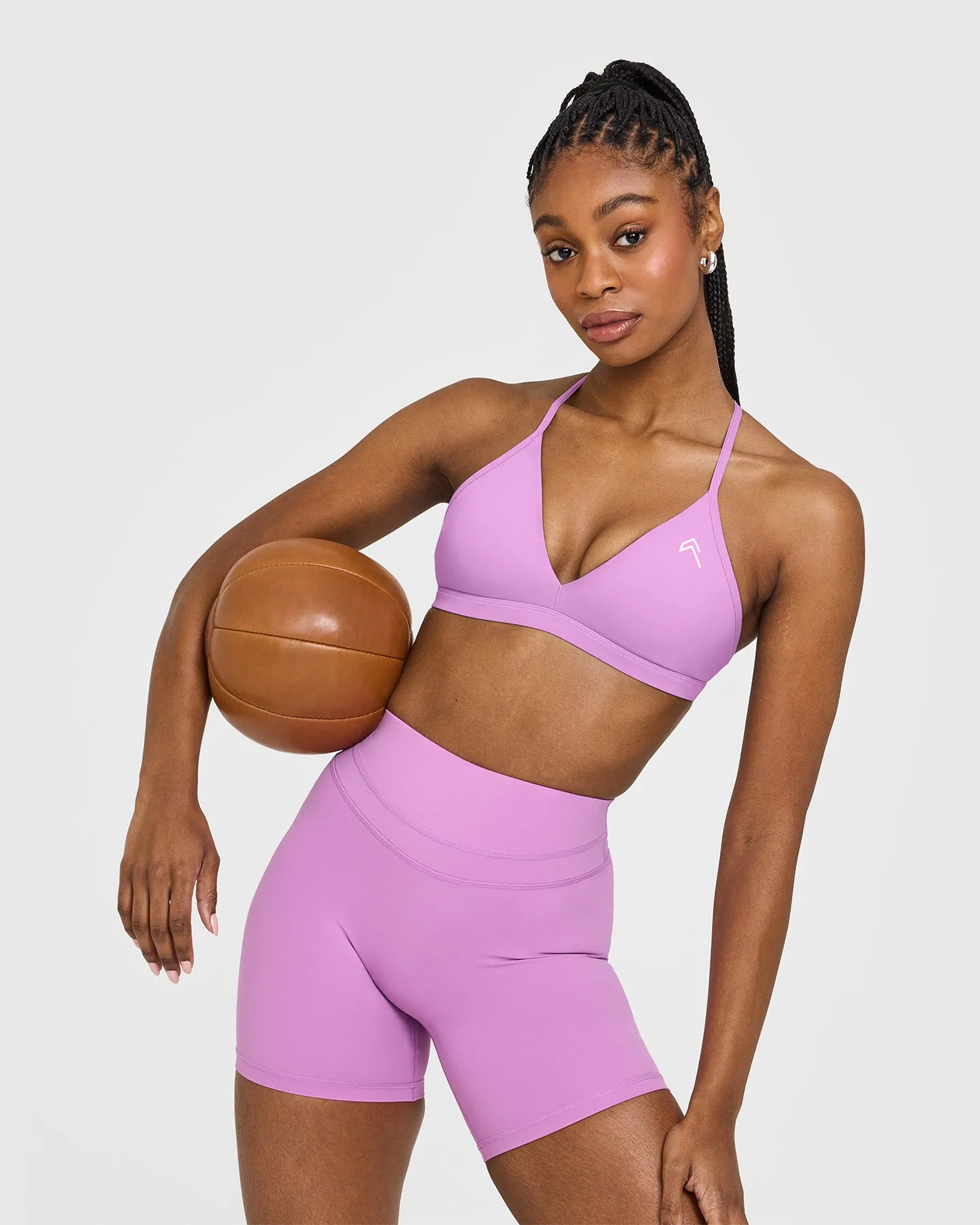 Unified High Waisted Shorts 6" | Orchid Purple