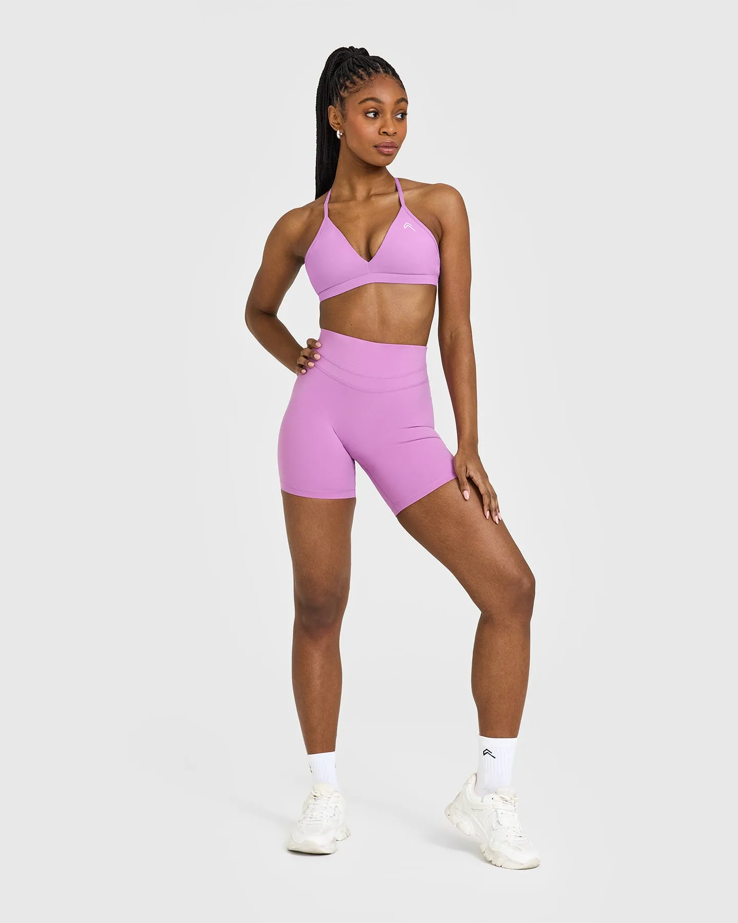 Unified High Waisted Shorts 6" | Orchid Purple