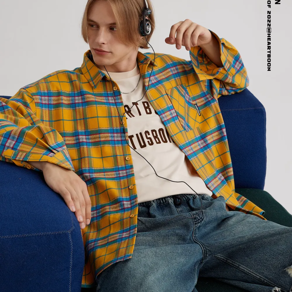 Urban Plaid Colorblock Shirt
