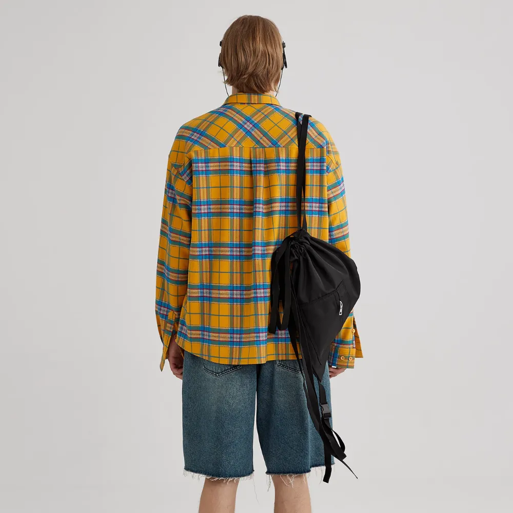 Urban Plaid Colorblock Shirt