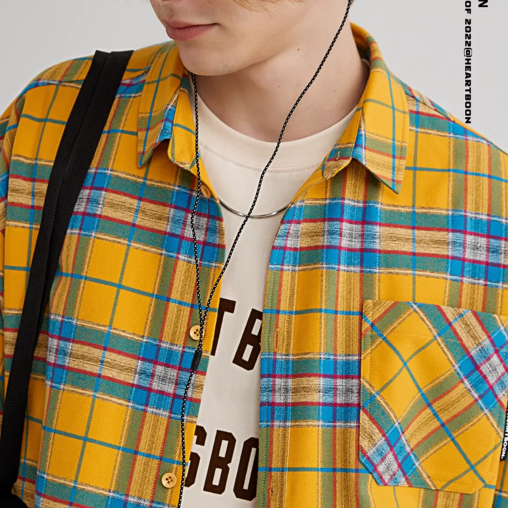 Urban Plaid Colorblock Shirt