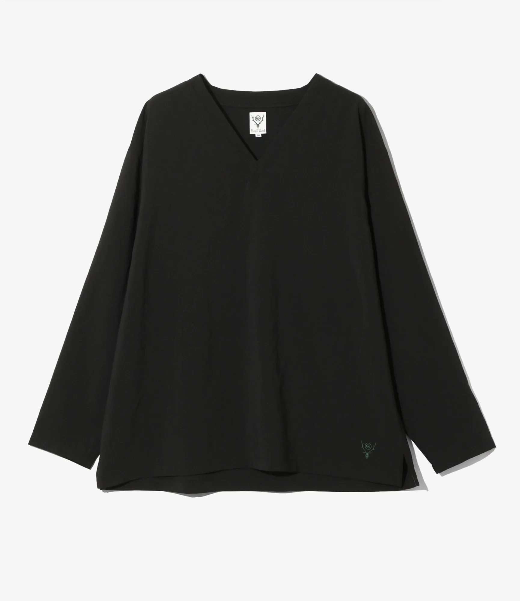 V-Neck Shirt - Poly Oxford