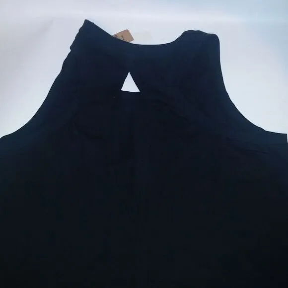Victoria Secret PINK Set Bike Shorts &amp; Tank Top XL Black Colorful Logo High Wais