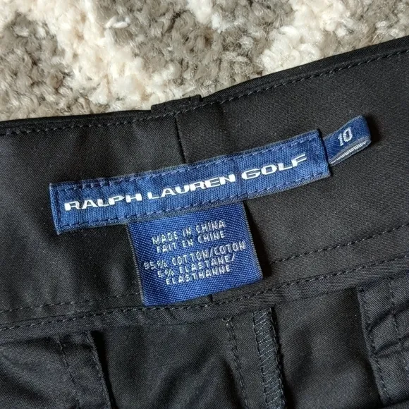 Vintage discontinued Black Ralph Lauren golf Bermuda short
