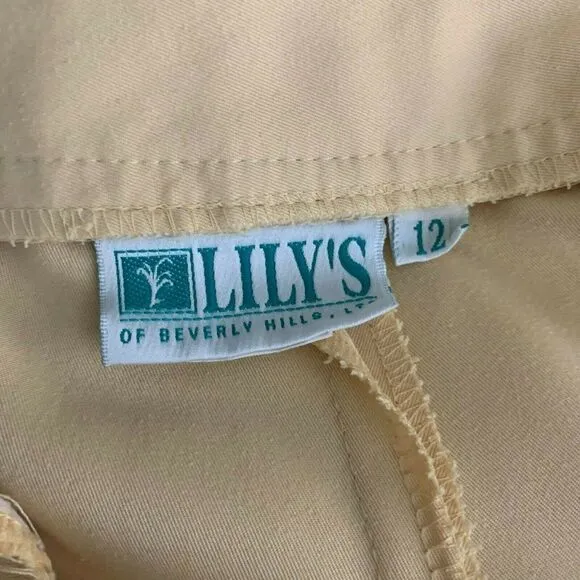 Vintage 80s High Waisted Shorts 12 Peach Pockets Belt Loops Elastic Button Zip