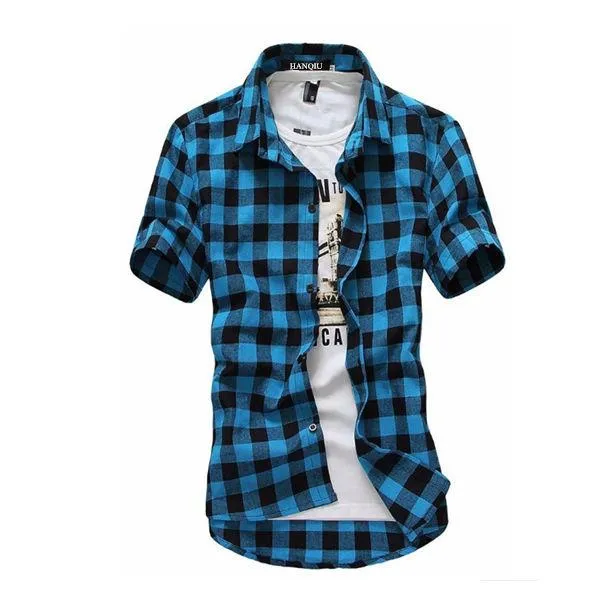 West Louis™ Red And Black Plaid Shirt