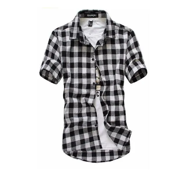 West Louis™ Red And Black Plaid Shirt