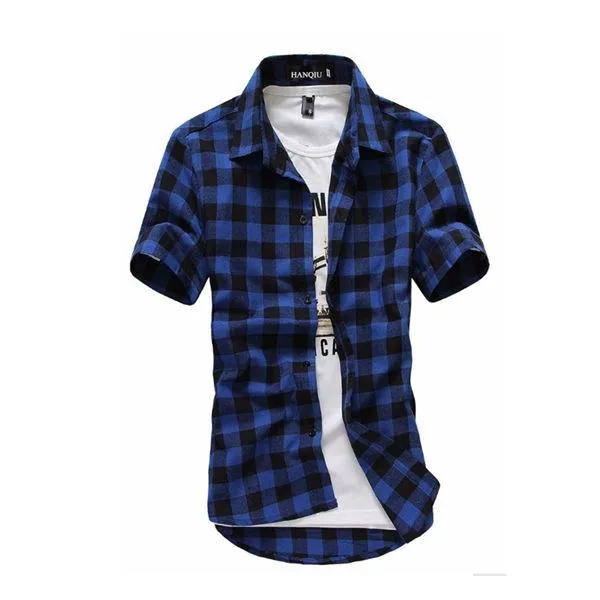 West Louis™ Red And Black Plaid Shirt