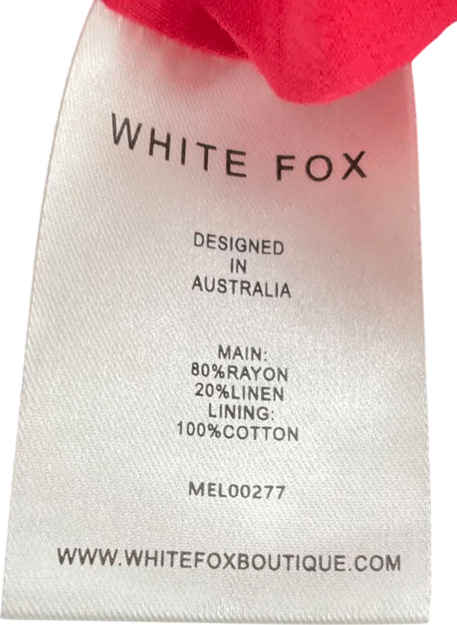 White Fox Red Nothing Matters Mini Skirt UK XL