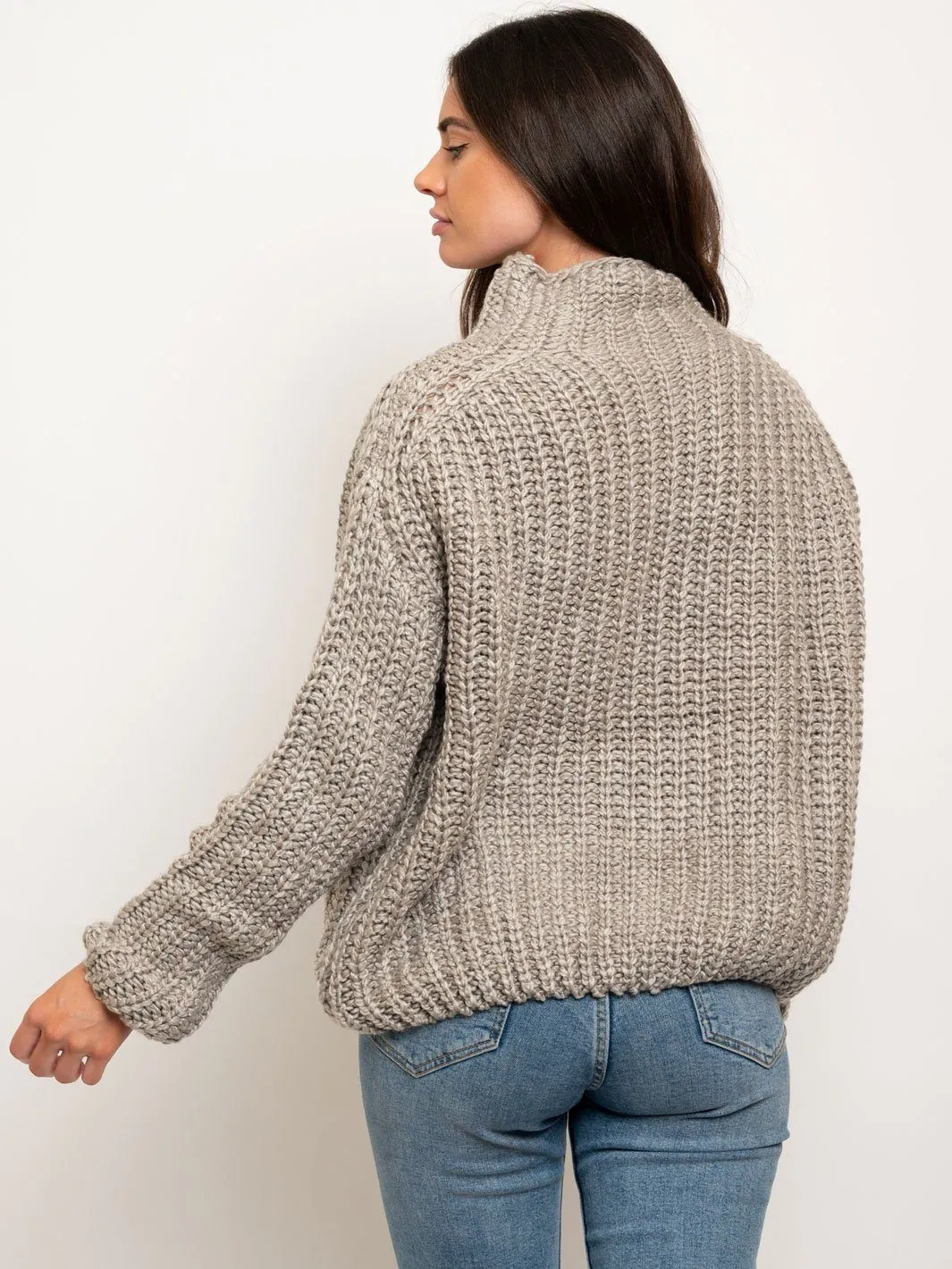WOMEN'S COWL NECK SWEATER