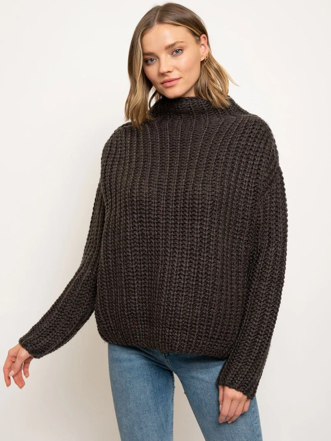 WOMEN'S COWL NECK SWEATER
