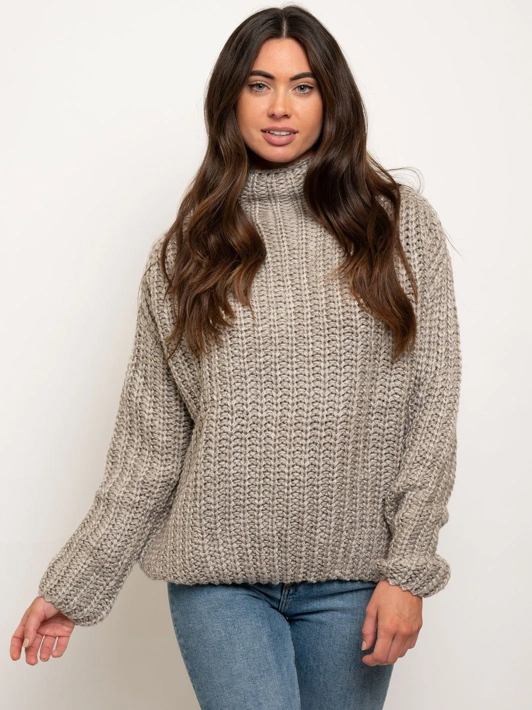 WOMEN'S COWL NECK SWEATER