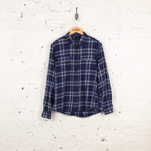 Woolrich Plaid Check Shirt - Blue - L