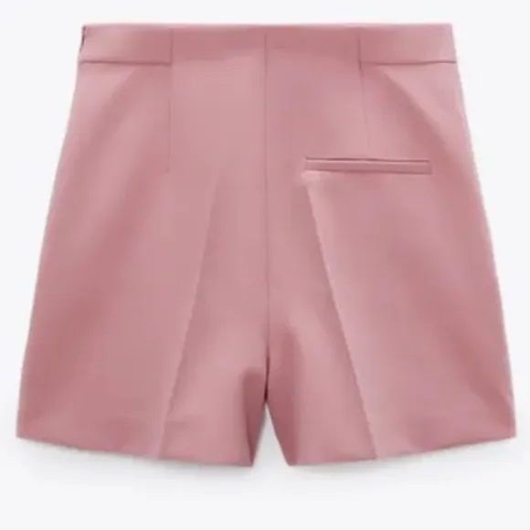 Zara high waist shorts with gold buttons